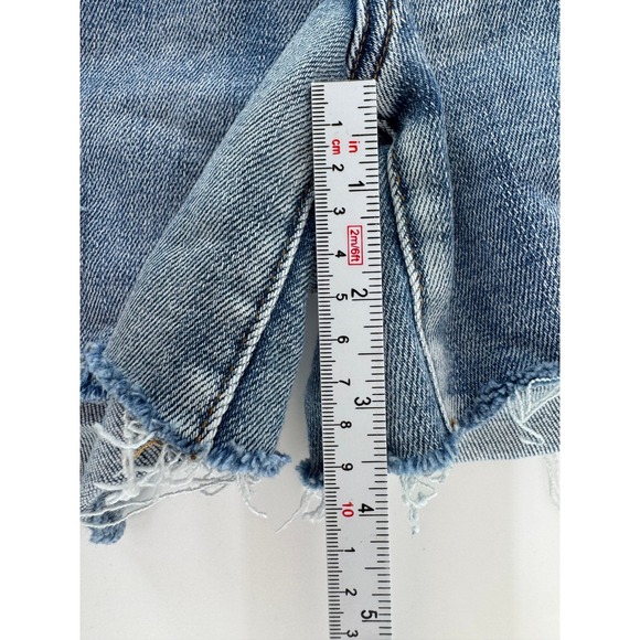 Judy Blue Women's Distressed Denim Shorts with Colorful Patches Size L - Picture 12 of 13